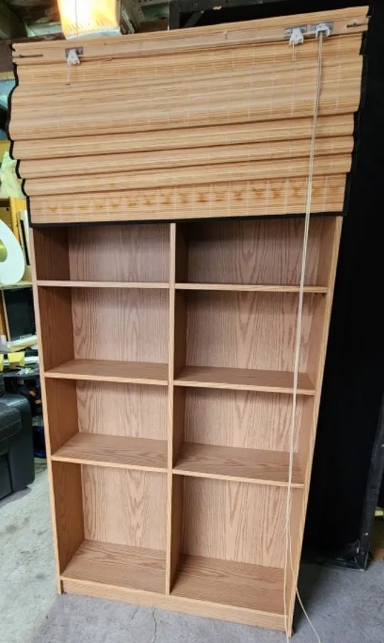 Bookshelf with Bamboo blinds image indicator(4)