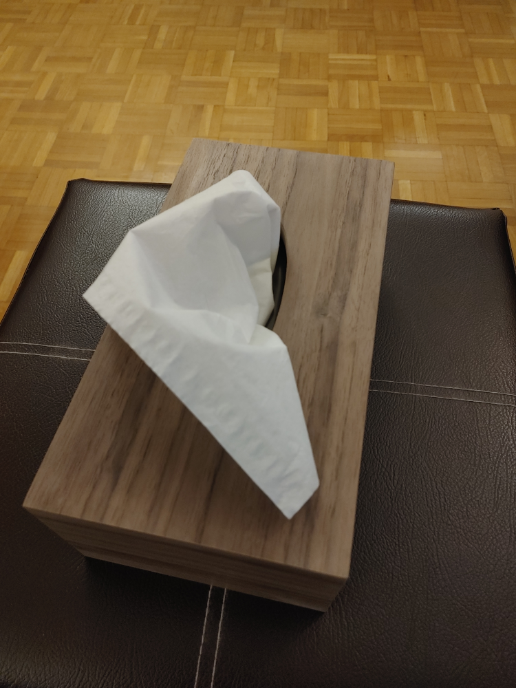 Wooden Tissue Box Cover - Walnut - photo 3