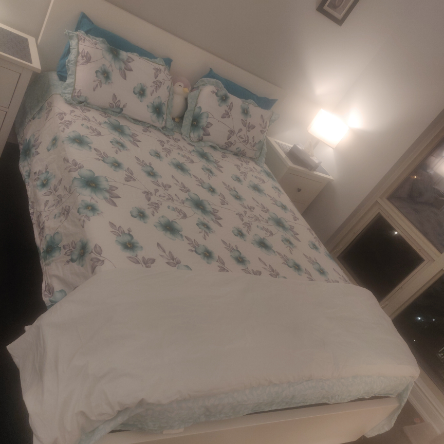 IKEA bed set- bed frame, mattress and 2 side tables - photo 2