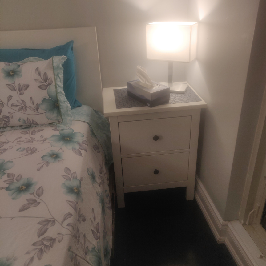 IKEA bed set- bed frame, mattress and 2 side tables - photo 3