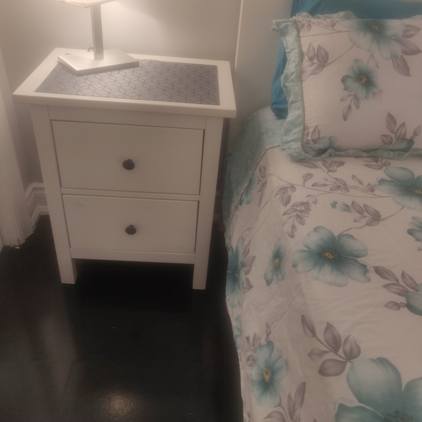 IKEA bed set- bed frame, mattress and 2 side tables - photo 4