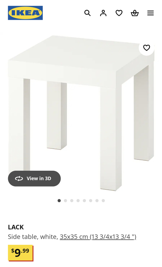 IKEA LACK Side Table - photo 3