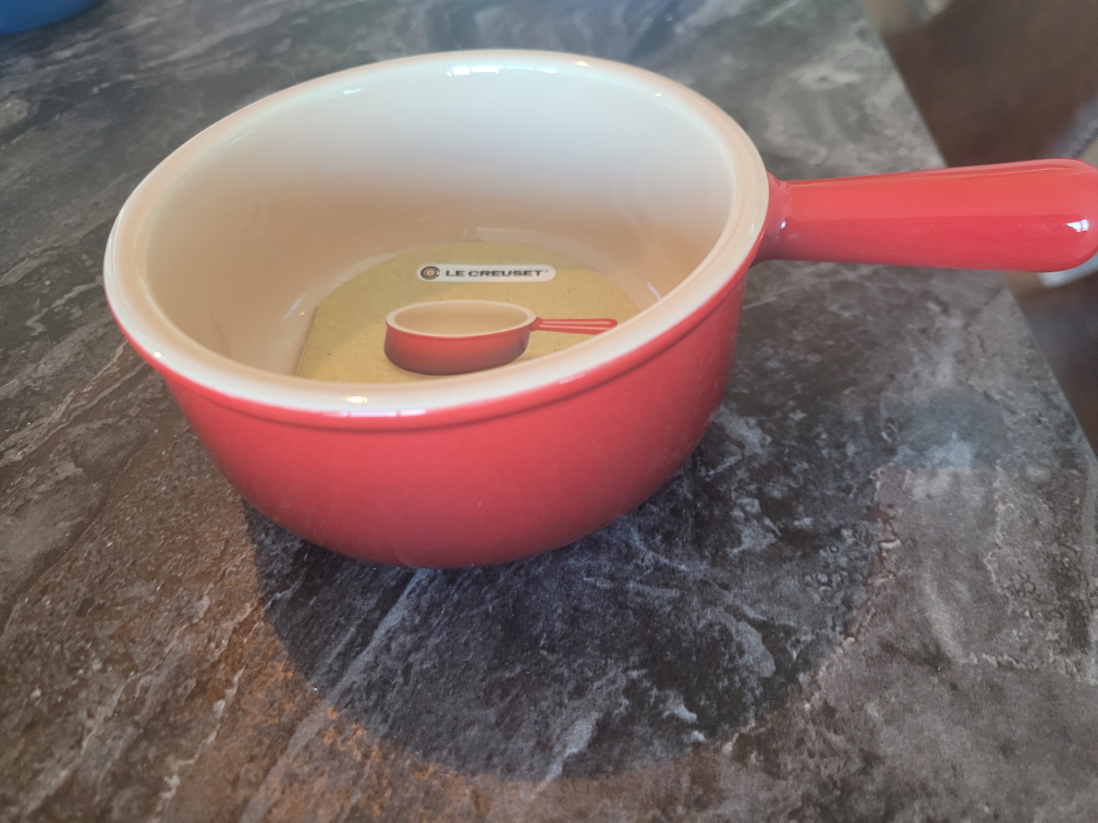 Brand new Le Creuset French Onion Soup Bowl(Red/ Blue) - photo 4