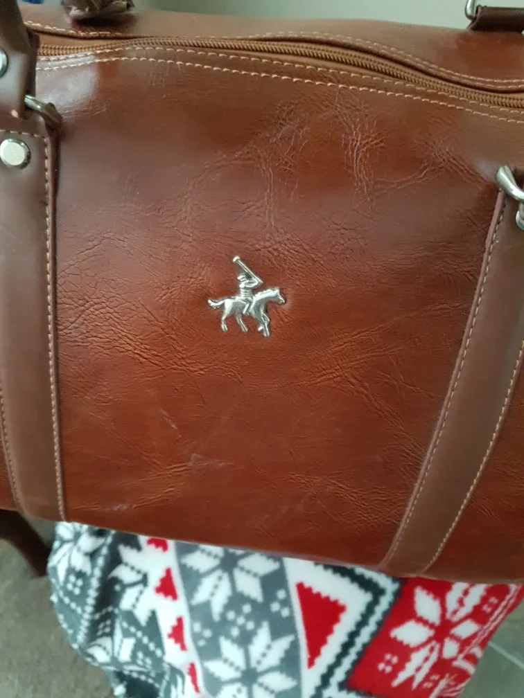 Brown Leather Travel Bag image indicator(2)