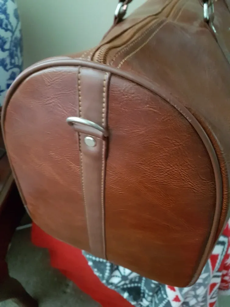 Brown Leather Travel Bag image indicator(3)