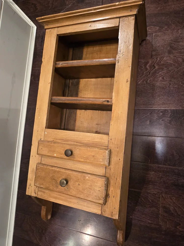 🧡 Free Antique Wooden Wall Cabinet image indicator(5)