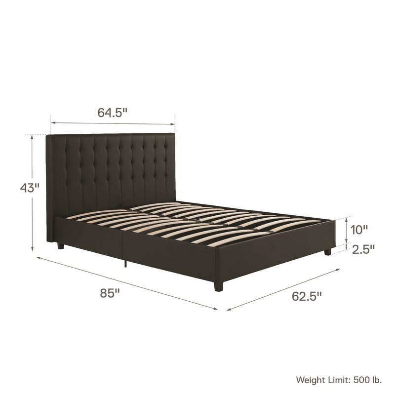 Wade Logan Upholstered Bed King (no box spring needed) - photo 2