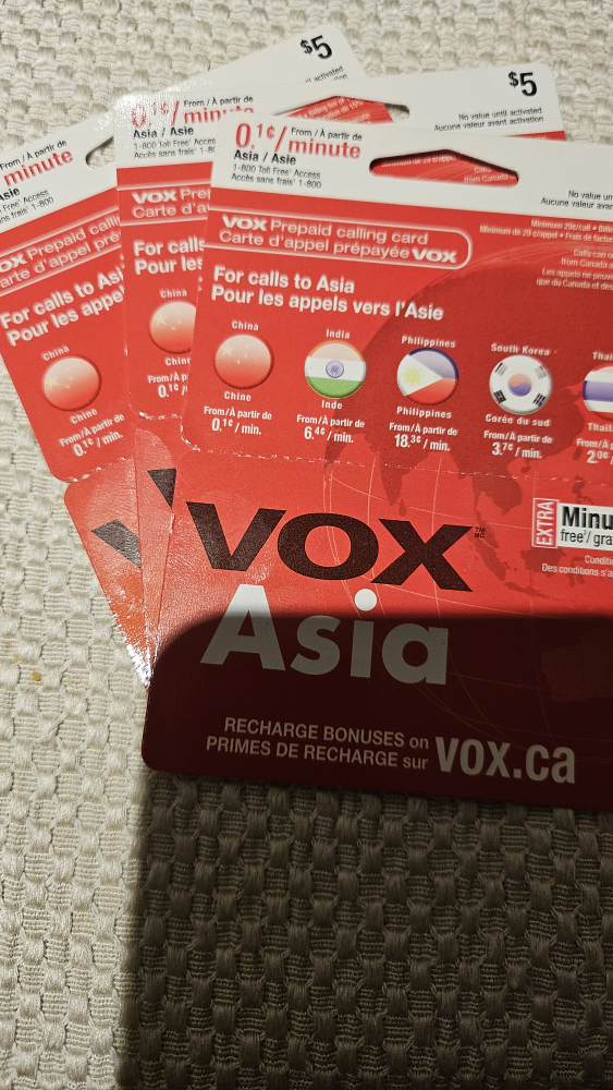 Long Distance calling card