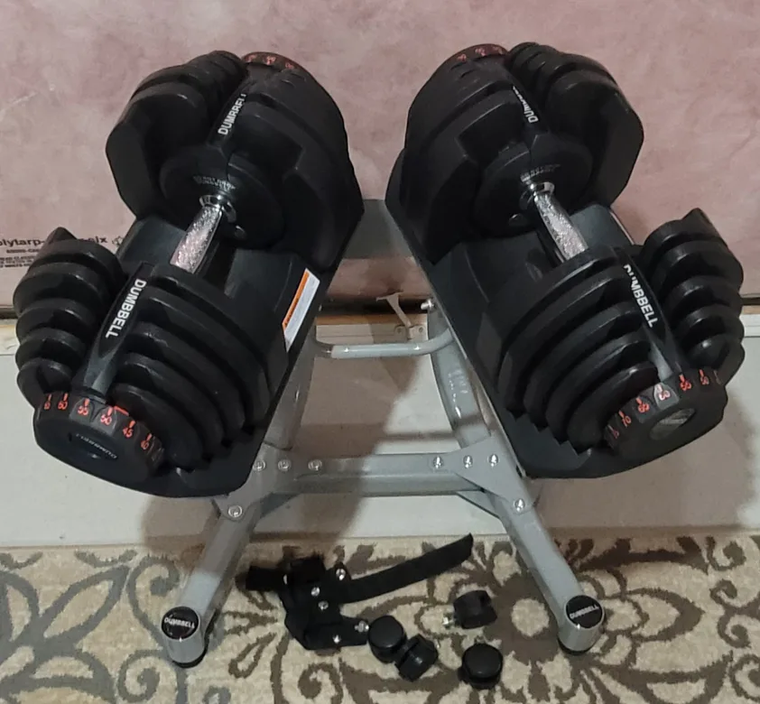 Adjustable Dumbbells with Stand image indicator(5)