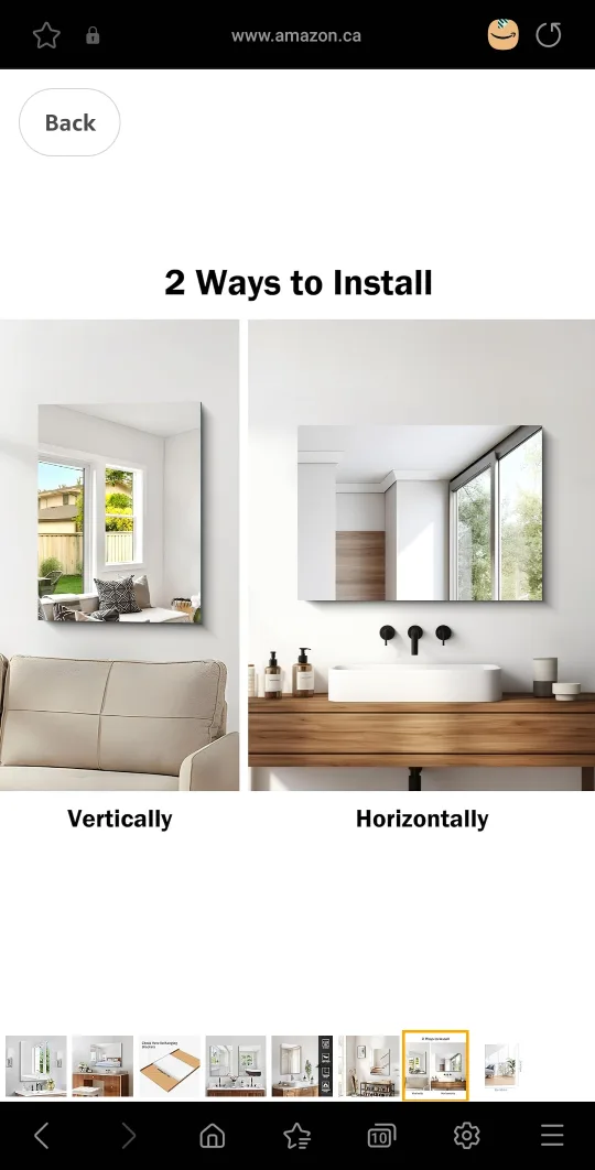 Leyden Frameless Bathroom Mirror, 20''x28'' Wall Mounted image indicator(6)