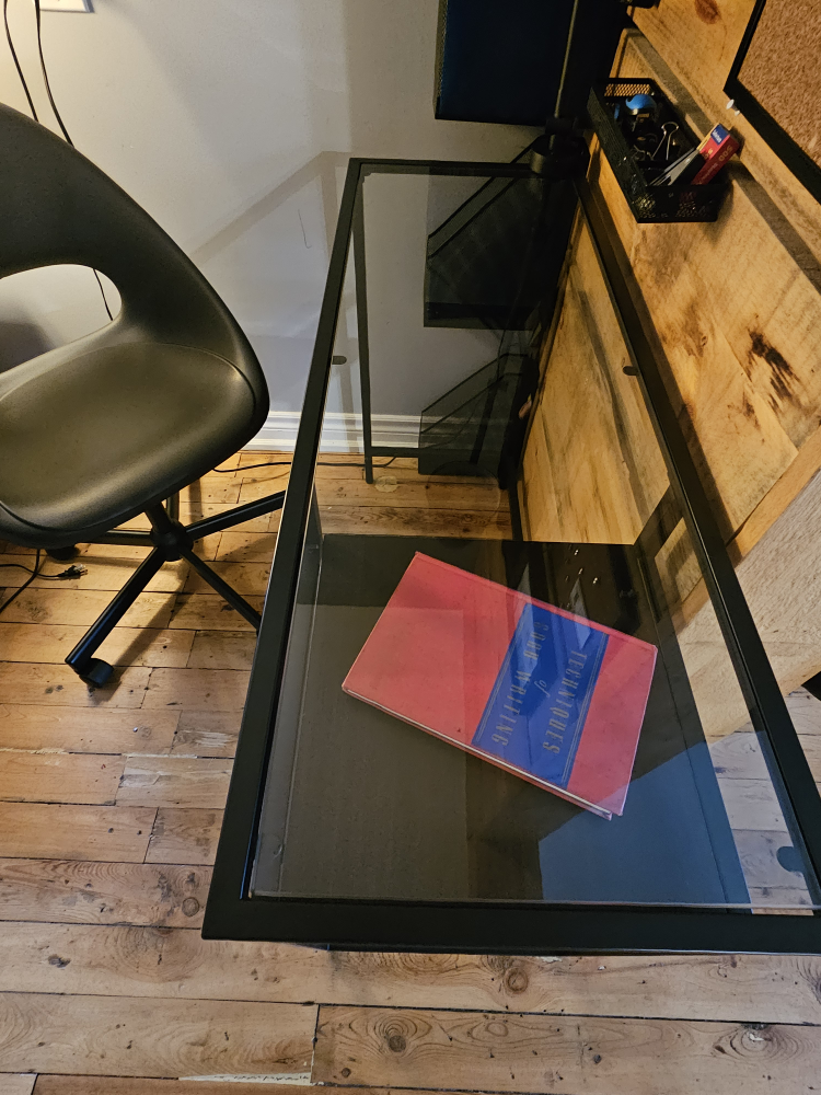 IKEA office set up: desk and chair. - photo 4