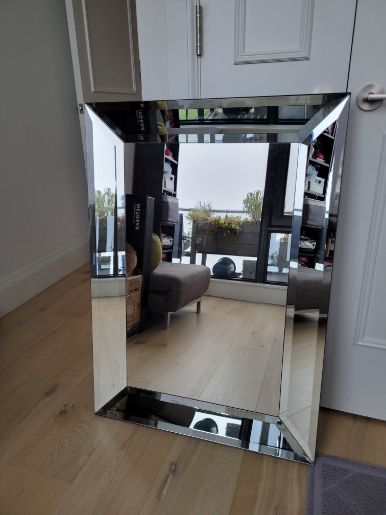 Bevelled Edge Large Wall Mirror - photo 2