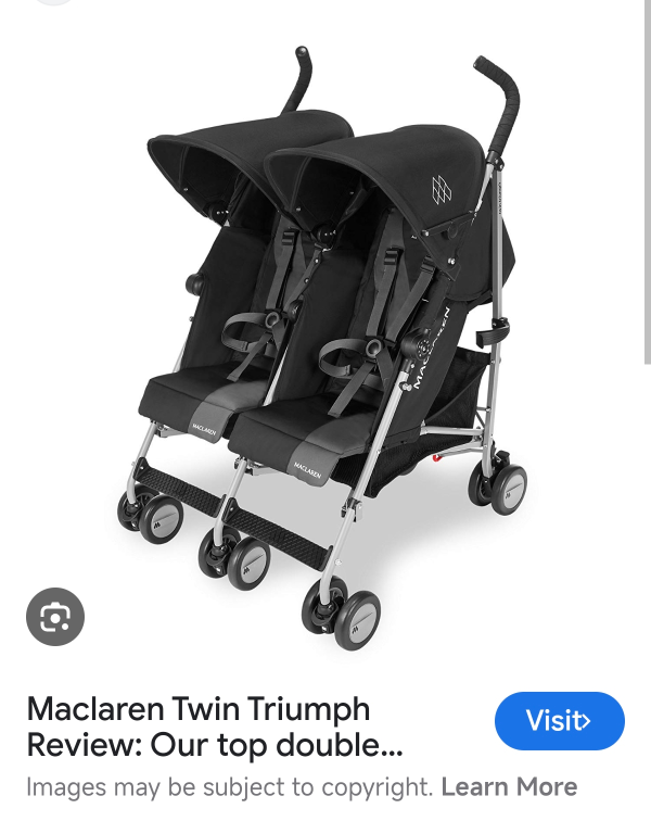 Maclaren Double Stroller
