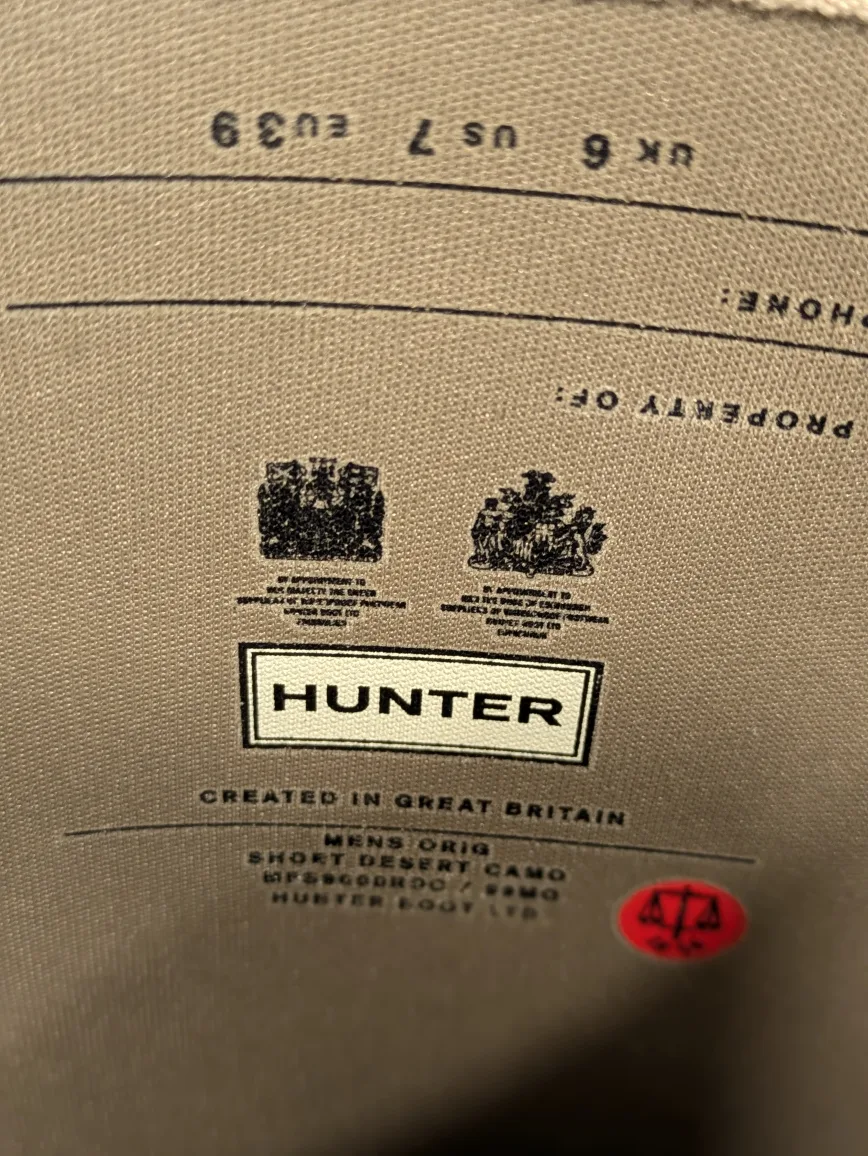 Hunter Original Short Boots - Camo image indicator(4)