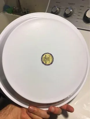 Large rabbit bunny plate bowl dish thick plastic Serving Plate image indicator(4)