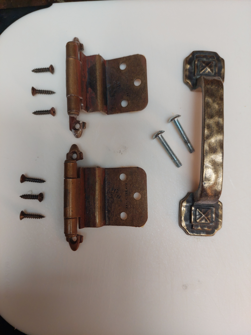 Vintage Brass Cabinet Door Hardware