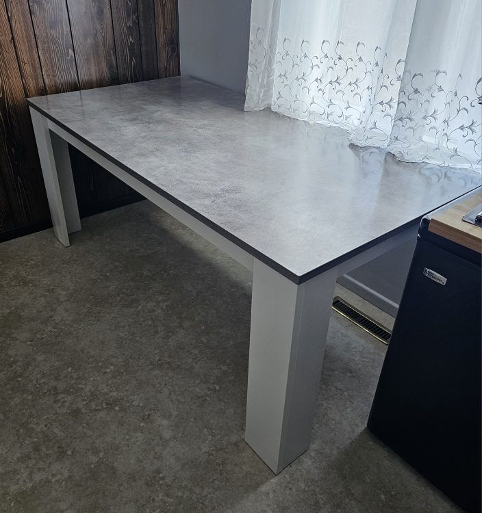 White and Grey Kitchen Table - photo 2