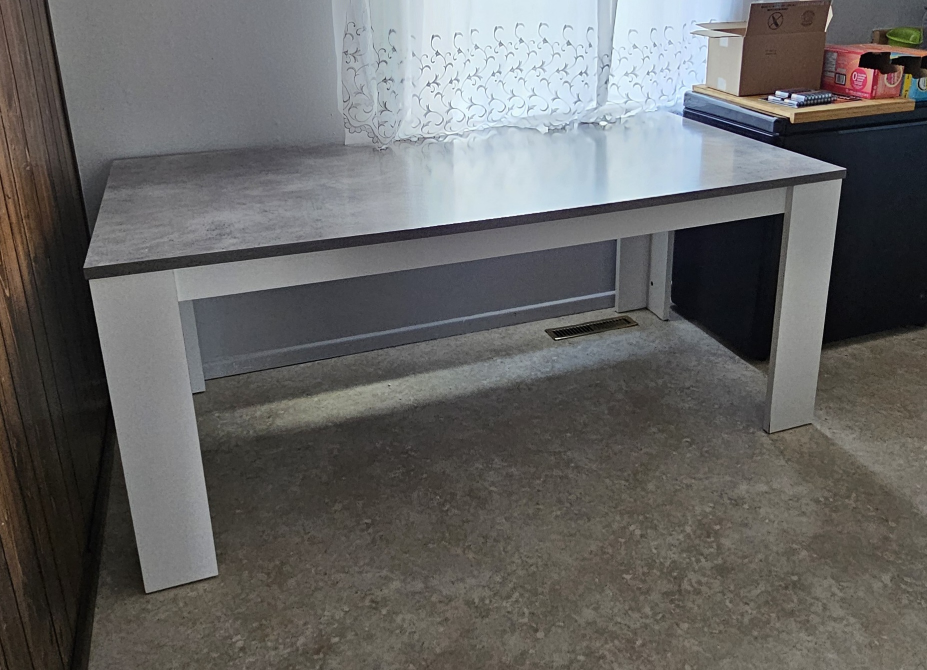 White and Grey Kitchen Table - photo 3