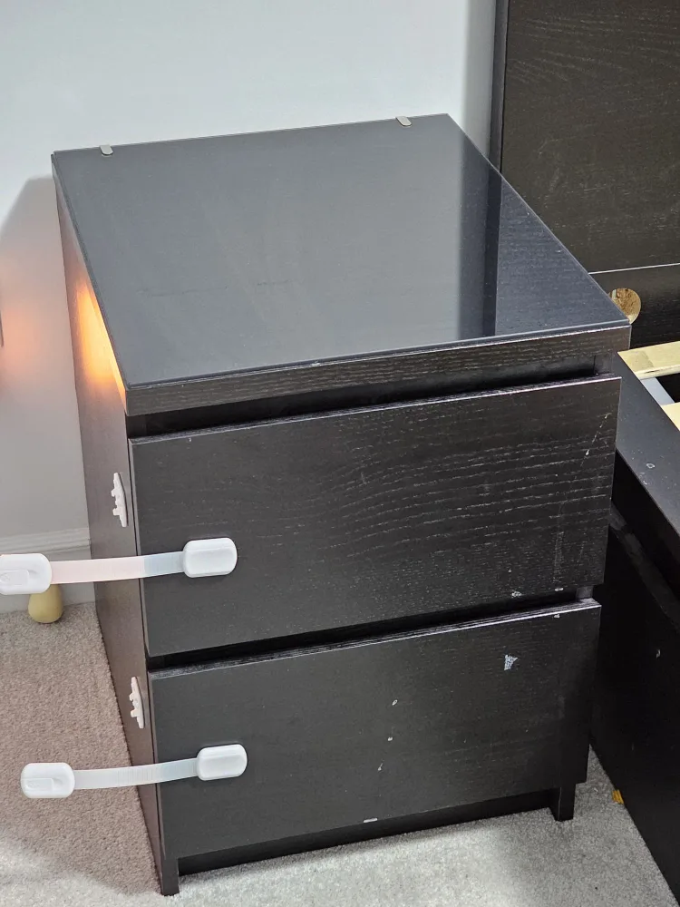 IKEA MALM bedframe with underneath drawers a image indicator(6)