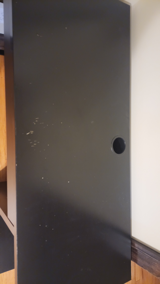 Black Desk with Shelf - photo 3