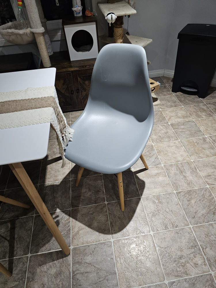 White Dining Table and 4 Chairs - photo 2