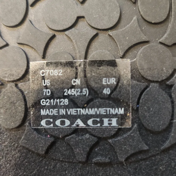 Coach New York Black Slides Size 8 image indicator(5)