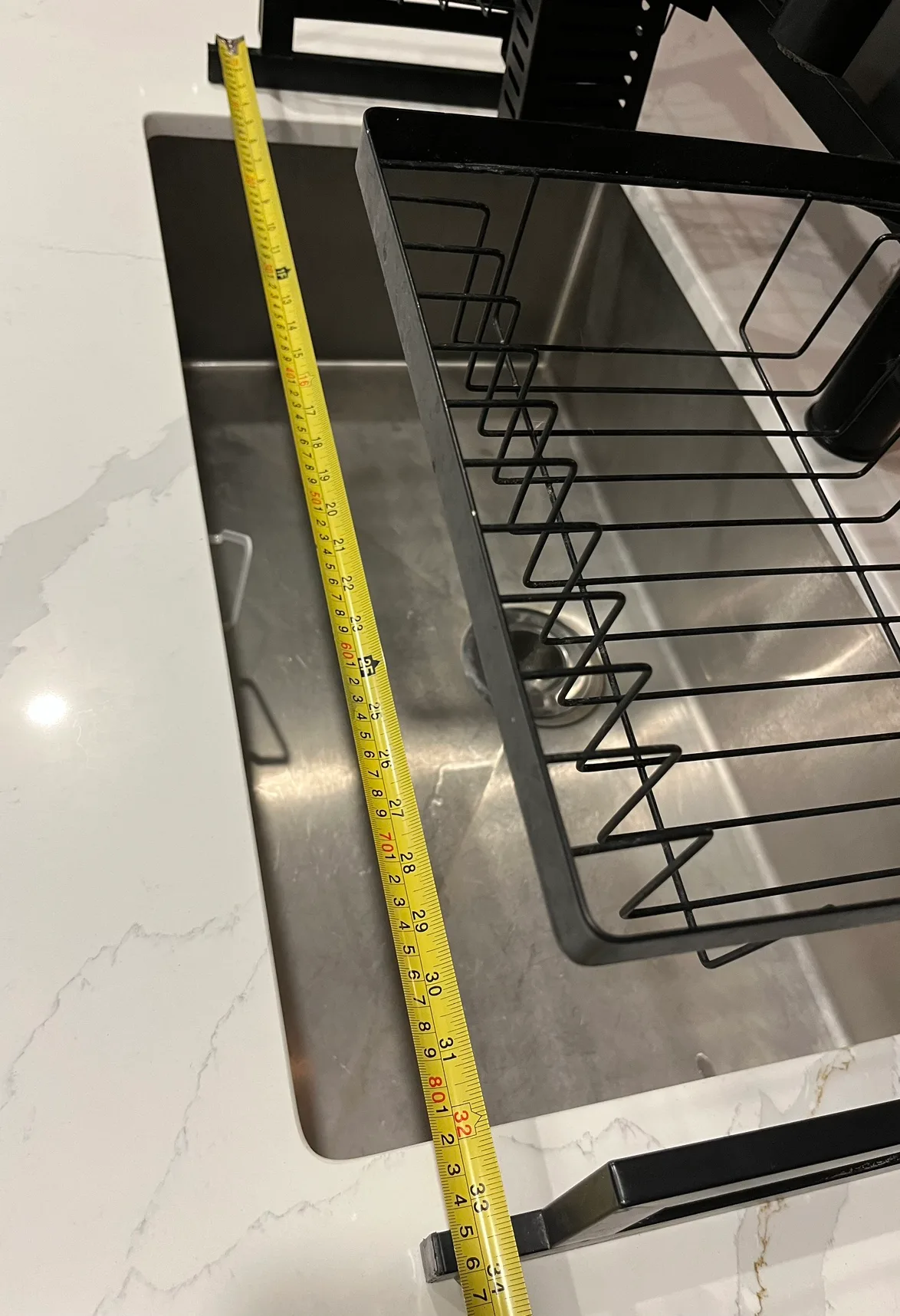 Over the sink customizable dish drying rack (wide, 85cm) image indicator(5)