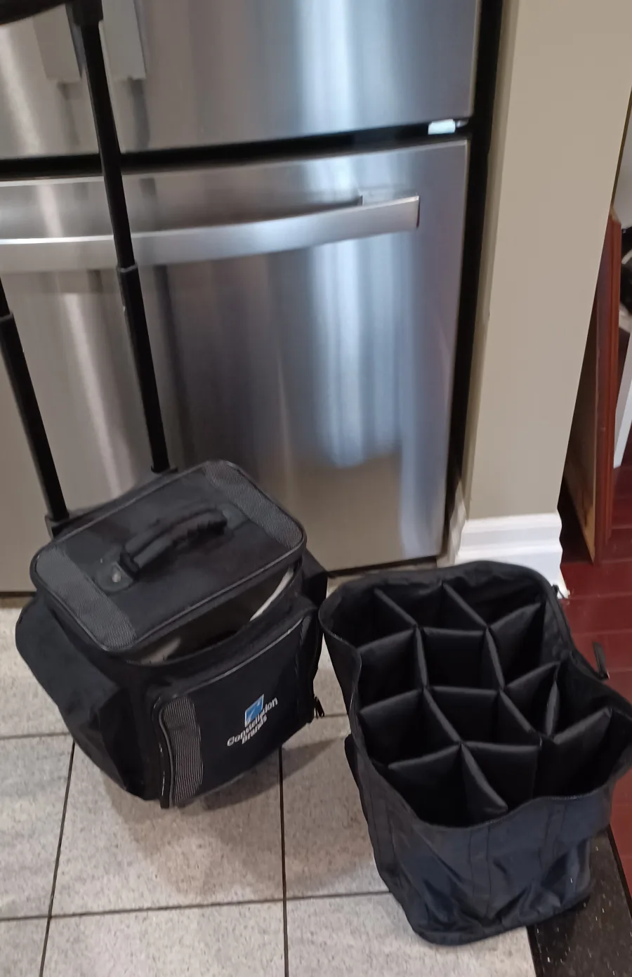 insulated 12 bottles trolley tote image indicator(2)