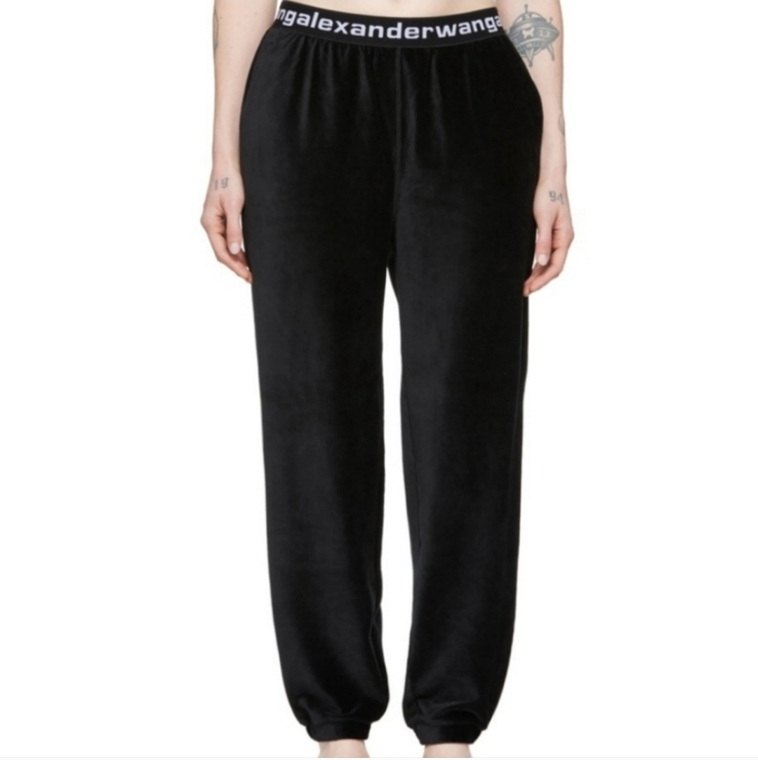 Alexander Wang Inspired Black Velvet Joggers #ThriftyPicks - photo 2