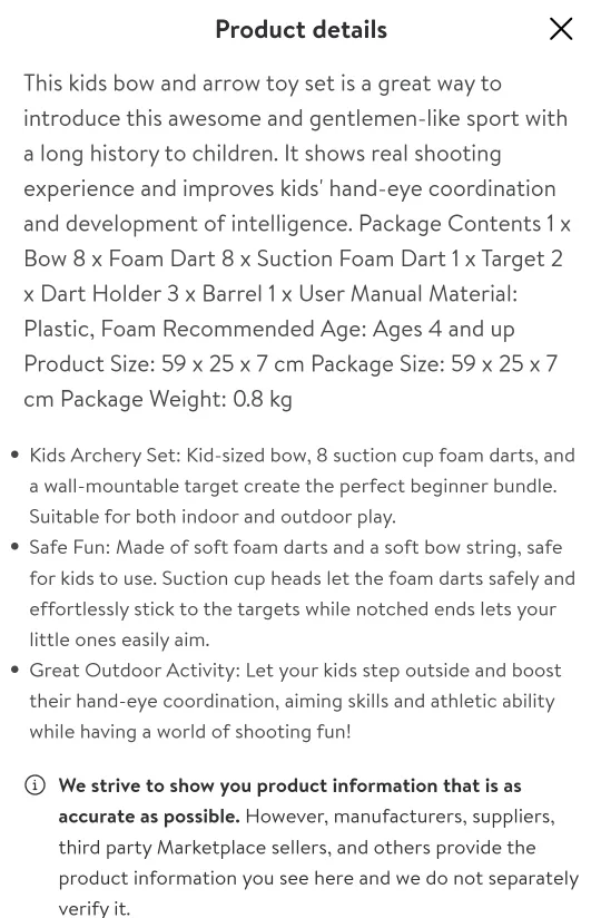 #ThriftyPicks - NEW!   Toy Archery Bow and Arrow Set for Kids image indicator(6)