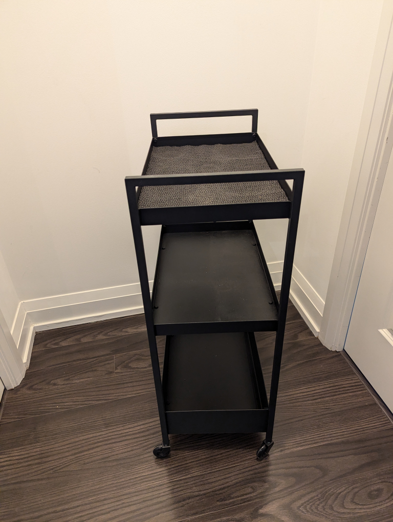 Ikea Black Metal Rolling Cart - photo 3