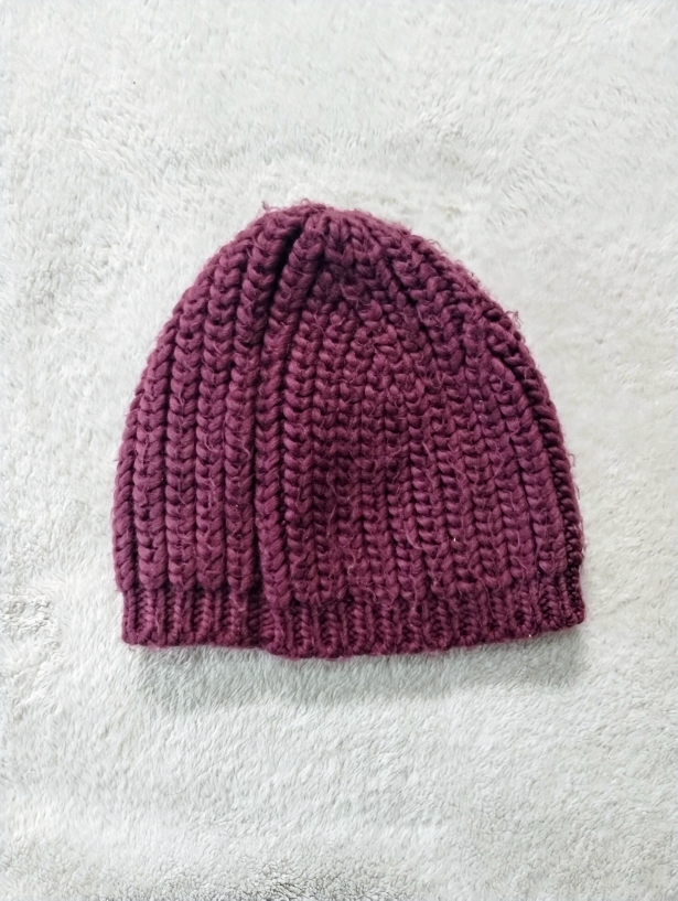 Burgundy Knit Beanie