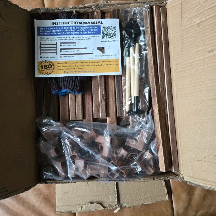 Wooden Plant Stand Shelf image indicator(2)