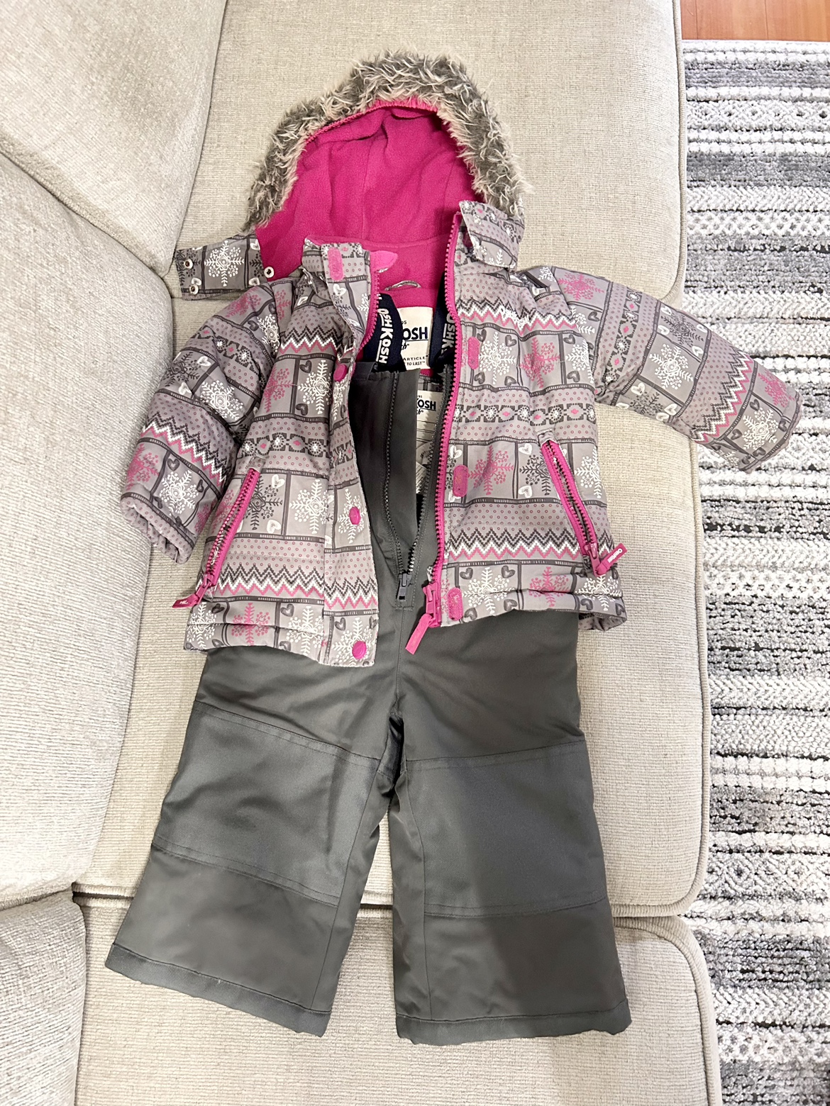 Carters snowsuit for toddler (size: 18M)