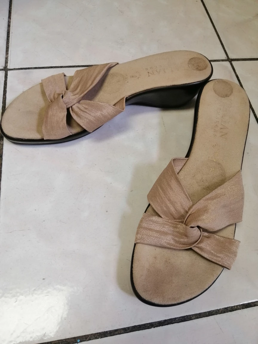 Tan Women's Wedge Sandals