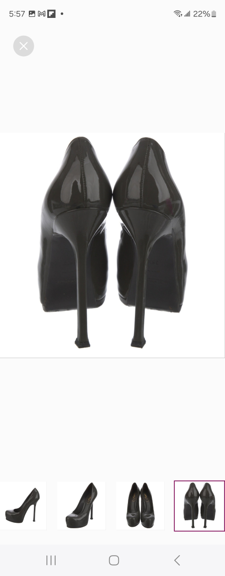 Yves Saint Laurent Patent Leather Platform Pumps - photo 4