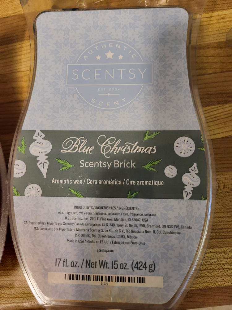 Scentsy Wax Brick - Blue Christmas