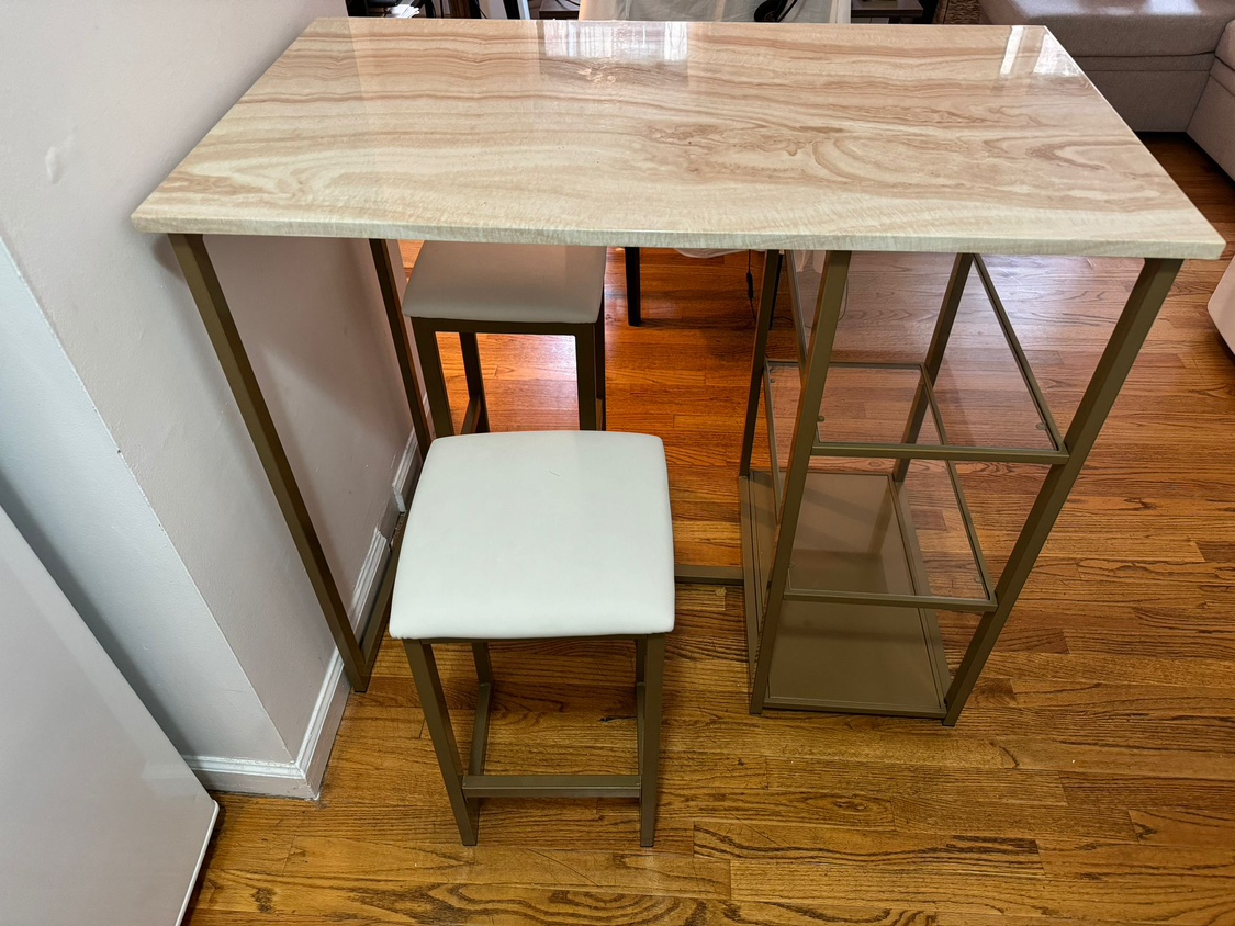 Kitchen Cart with Two Stools - photo 2
