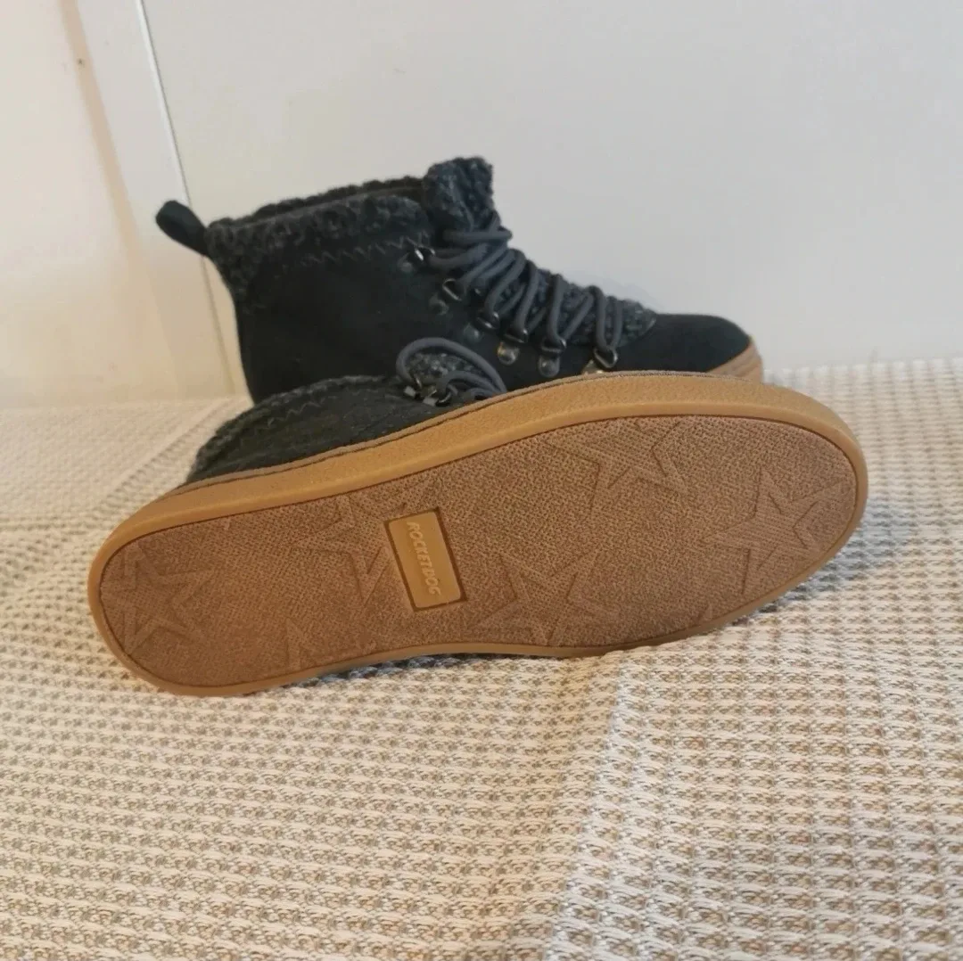 Brand New Women's Black High Top Sneakers - Size 5.5/6 image indicator(5)