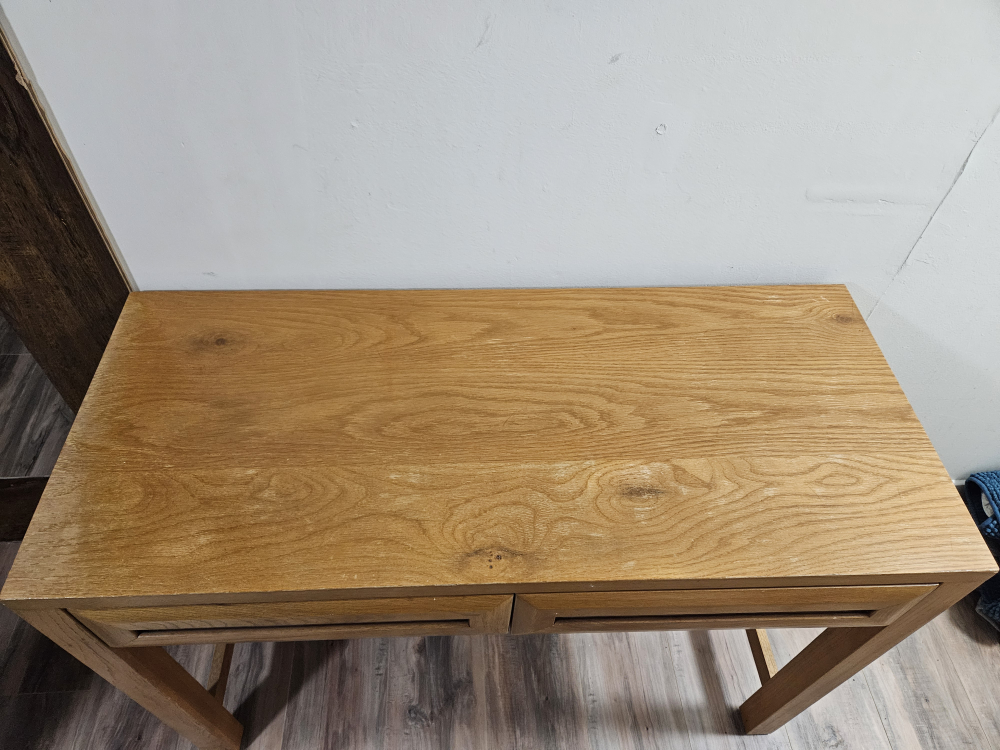 Wooden Table with two drawers - photo 2