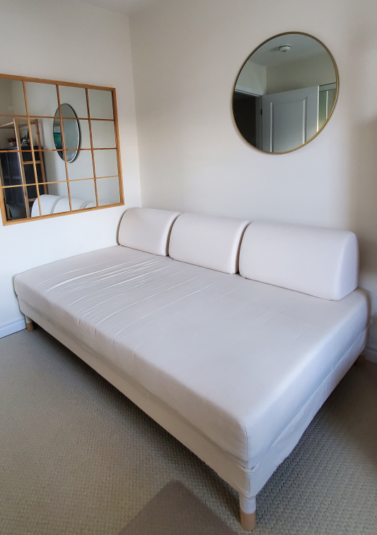 IKEA FLOTTEBÖ Sofa Bed in Beige with Storage Space - photo 2