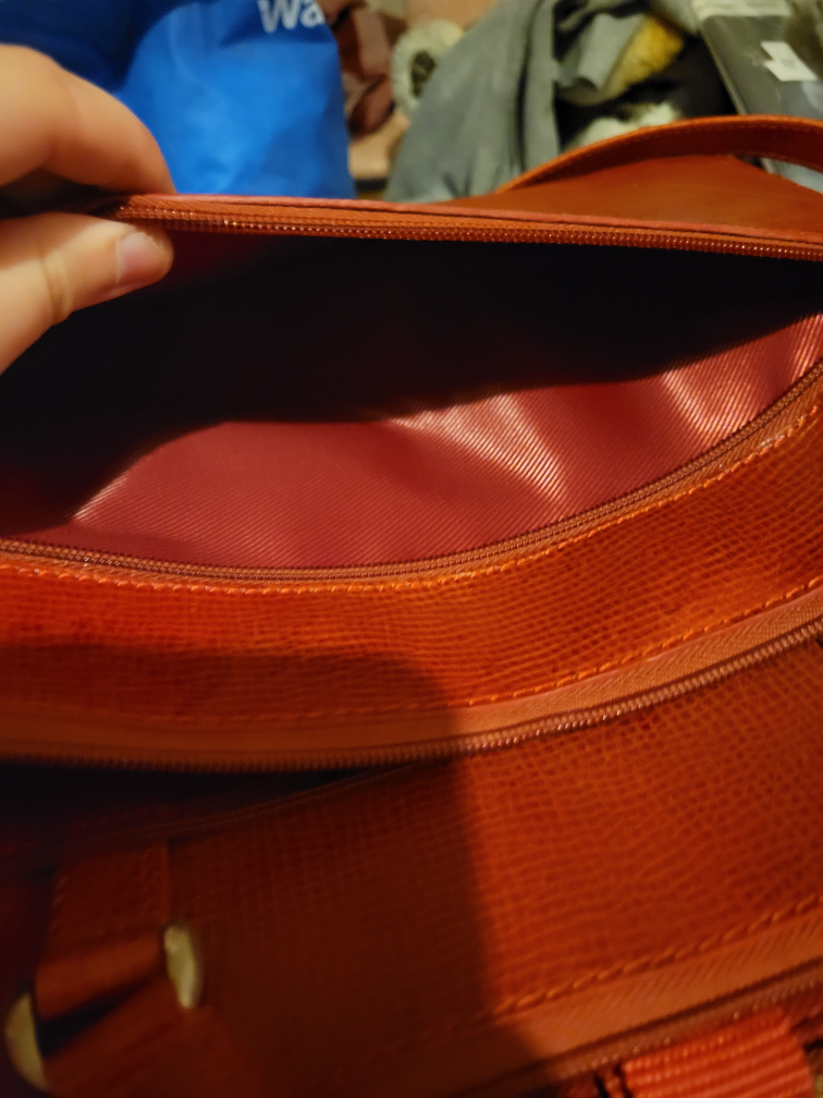 Red Leather Laptop Bag - photo 5