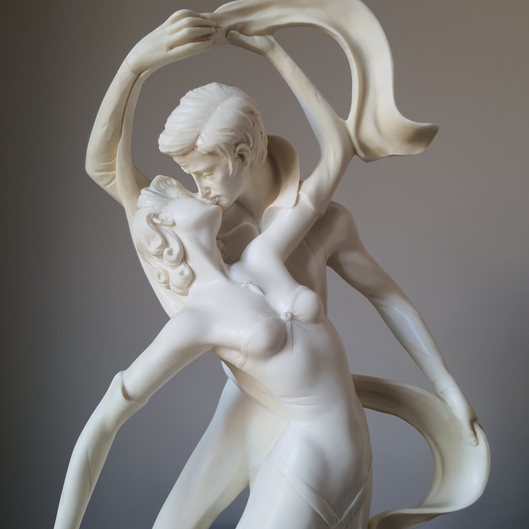 A.Ballroom Dancers Figurine Statue
