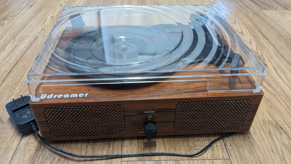 Udreamer Turntable Record Player w/ Built-in Speakers, Bluetooth - photo 2