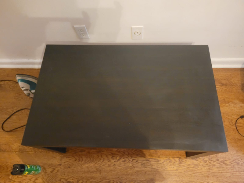 Black Coffee Table with Shelf - photo 2