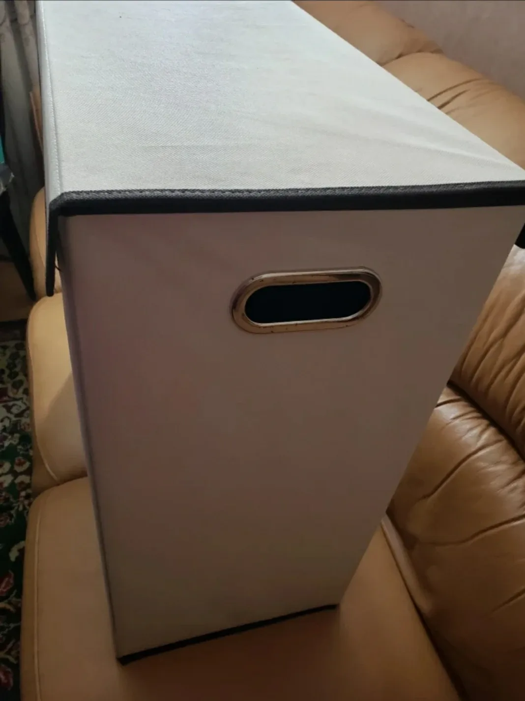 Double Laundry hamper with Lid image indicator(4)