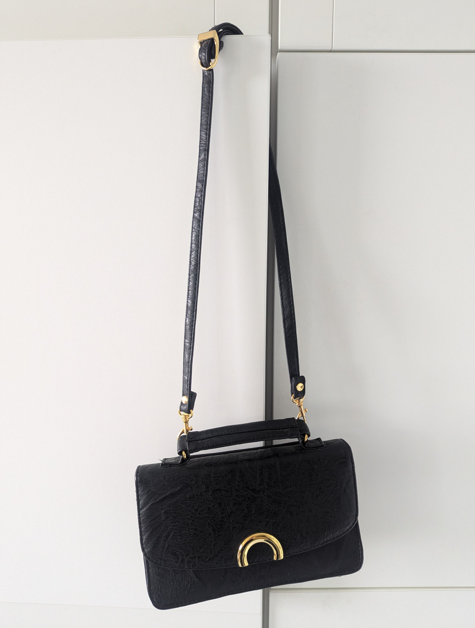 Black Leather Crossbody Bag - photo 2