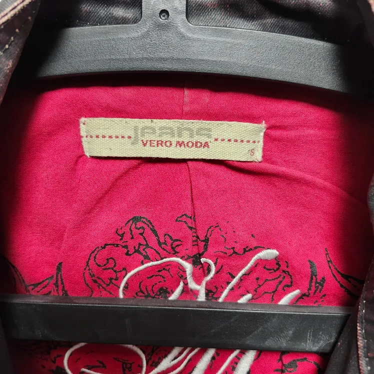 Vintage VERO MODA Y2K #S #XS  Black & Red MOTO Style Jacket. image indicator(4)