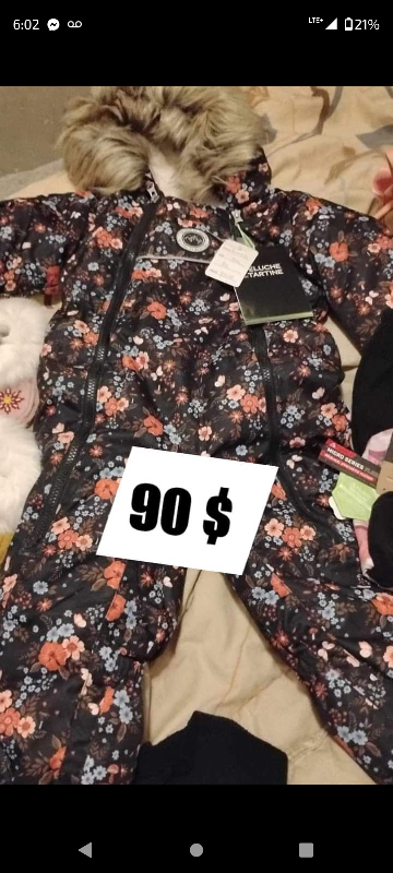 Baby Floral Snowsuit