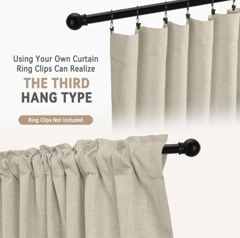 100% Blackout Curtains - 2 Panels image indicator(3)